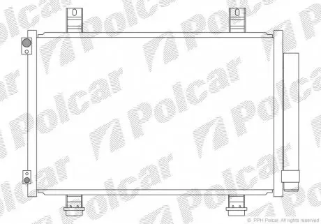 7406K81K Радиаторы кондиционера POLCAR підбір по vin на Brocar