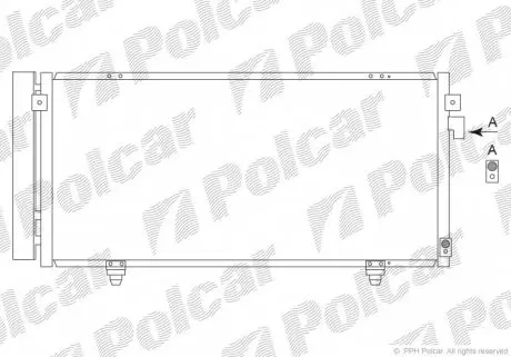 7242K8C1 Радиаторы кондиционера POLCAR подбор по vin на Brocar