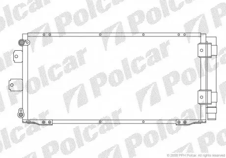 8113K8C1 Радиаторы кондиционера POLCAR підбір по vin на Brocar