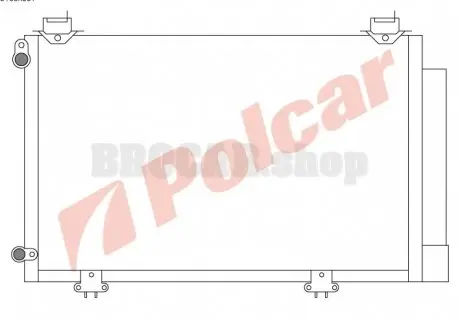 8103K8C1 Радіатор кондиціонера POLCAR підбір по vin на Brocar