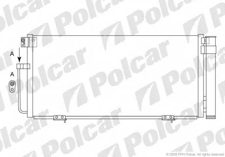 7213K8C1 Радиаторы кондиционера POLCAR підбір по vin на Brocar