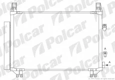 8105K8C3 Радіатори кондиціонера POLCAR підбір по vin на Brocar