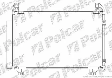 8105K81K Радиаторы кондиционера POLCAR подбор по vin на Brocar