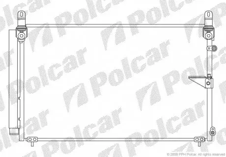 8042K8C1 Радіатор кондиціонера POLCAR підбір по vin на Brocar