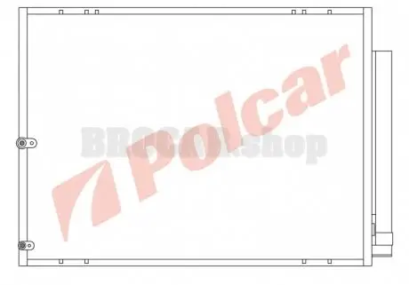 8061K8C1 Радіатори кондиціонера POLCAR підбір по vin на Brocar