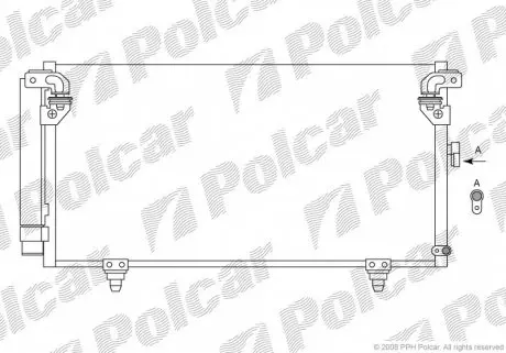 7208K8C1 Радиаторы кондиционера POLCAR подбор по vin на Brocar