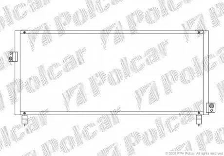 7211K8C1 Радіатор кондиціонера POLCAR підбір по vin на Brocar