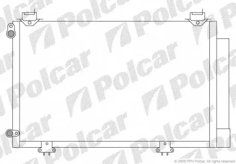8103K8C1S Радіатор кондиціонера POLCAR підбір по vin на Brocar