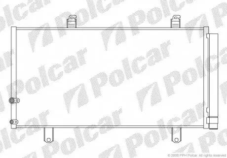 8138K8C1S Радіатор кондиціонера POLCAR підбір по vin на Brocar