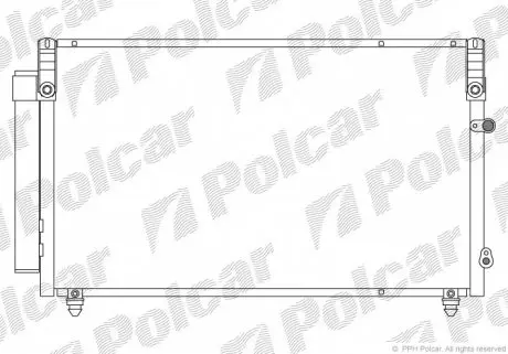 8021K8C1 Радіатор кондиціонера POLCAR підбір по vin на Brocar