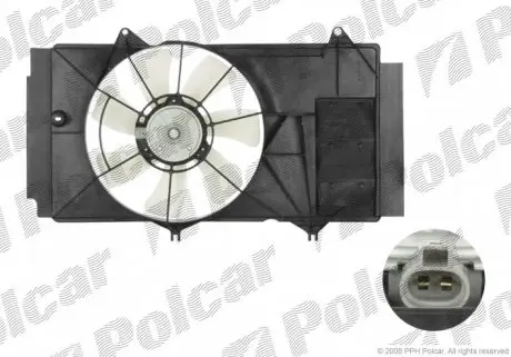 810323W4 Вентилятор з корпусом / кронштейном POLCAR підбір по vin на Brocar