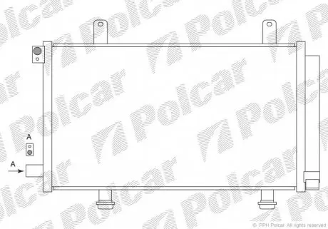7435K81K Радіатори кондиціонера POLCAR підбір по vin на Brocar