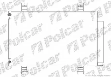 7423K81K Радіатори кондиціонера POLCAR підбір по vin на Brocar