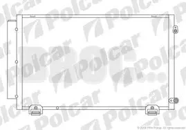 8114K8C1 Радіатор кондиціонера POLCAR підбір по vin на Brocar