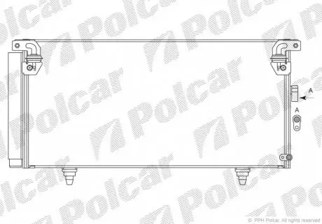 7208K82K Радіатор кондиціонера POLCAR підбір по vin на Brocar
