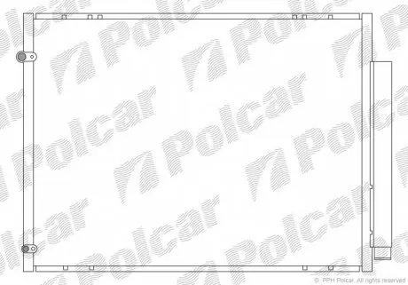 8061K8C2 Радиаторы кондиционера POLCAR підбір по vin на Brocar