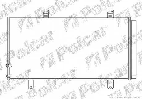 8138K81K Радиаторы кондиционера POLCAR подбор по vin на Brocar