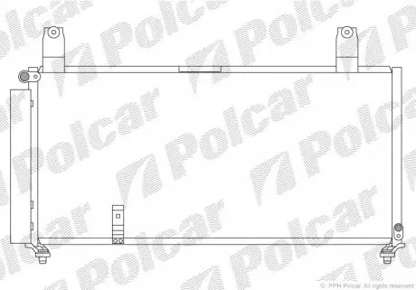 7414K8C1 Радіатор кондиціонера POLCAR підбір по vin на Brocar