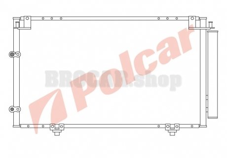 8137K8C1 Радіатор кондиціонера POLCAR підбір по vin на Brocar