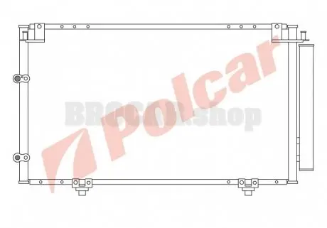 8137K8C1 Радіатор кондиціонера POLCAR підбір по vin на Brocar