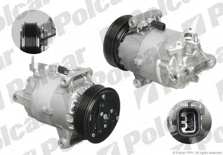 TSP0155965 Компресор кондиціонера (новий) POLCAR підбір по vin на Brocar
