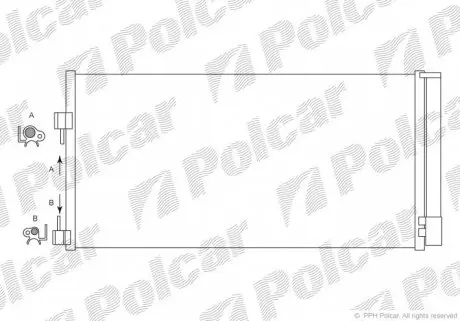 6039K8C1 Радиаторы кондиционера POLCAR підбір по vin на Brocar