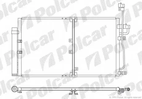 5565K8C1 Радіатори кондиціонера POLCAR підбір по vin на Brocar