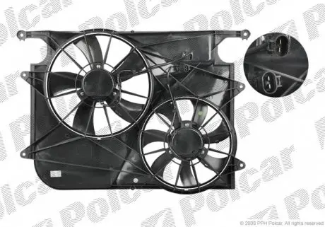 556523W2 Вентиляторы радиаторов POLCAR подбор по vin на Brocar