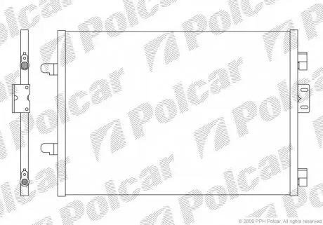6016K81X Радиаторы кондиционера POLCAR подбор по vin на Brocar