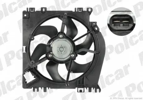 601623W1 Вентиляторы радиаторов POLCAR підбір по vin на Brocar