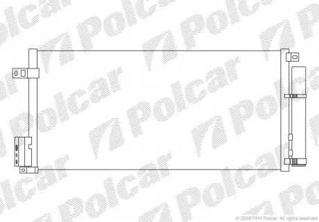 5558K8C2 Радіатори кондиціонера POLCAR підбір по vin на Brocar