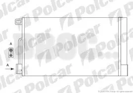 5558K8C1 Радіатор кондиціонера POLCAR підбір по vin на Brocar