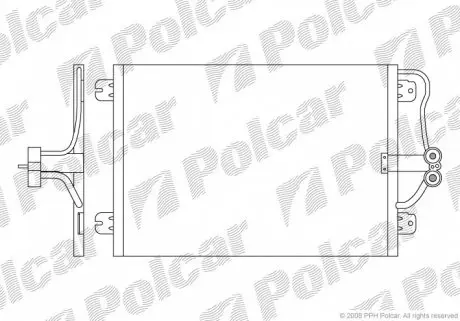 6007K8C2 Радіатори кондиціонера POLCAR підбір по vin на Brocar
