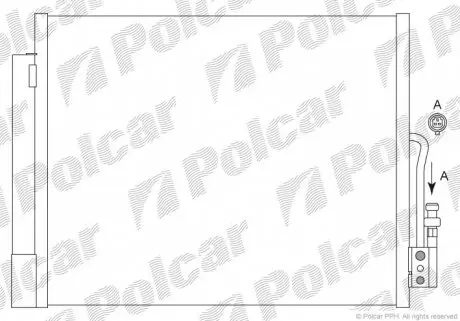 5546K8C1S Радіатори кондиціонера POLCAR підбір по vin на Brocar