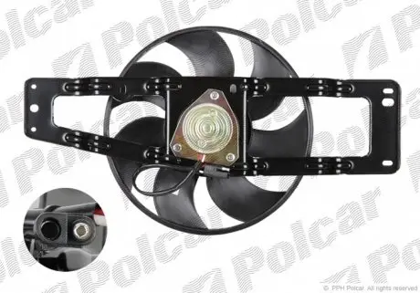 600323W1 Вентилятори радіаторів POLCAR підбір по vin на Brocar