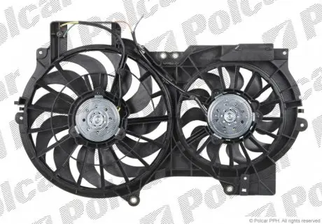 133823W1 Вентилятор з корпусом / кронштейном POLCAR підбір по vin на Brocar