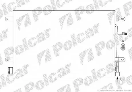 1335K8C1S Радіатори кондиціонера POLCAR підбір по vin на Brocar