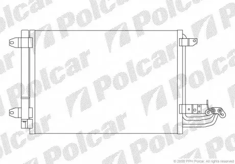 1331K81X Радиаторы кондиционера POLCAR подбор по vin на Brocar