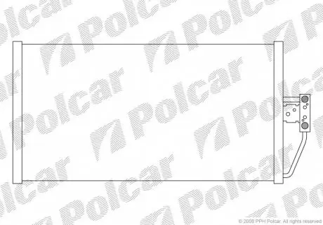 2016K8C3 Радіатор кондиціонера POLCAR підбір по vin на Brocar