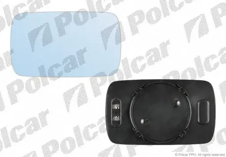 2007546M Вставка зовнішнього дзеркала ліва=права POLCAR підбір по vin на Brocar