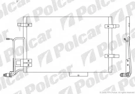 1326K8C4S Радіатор кондиціонера POLCAR підбір по vin на Brocar