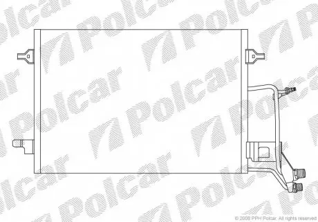 1326K8C3S Радіатор кондиціонера POLCAR підбір по vin на Brocar