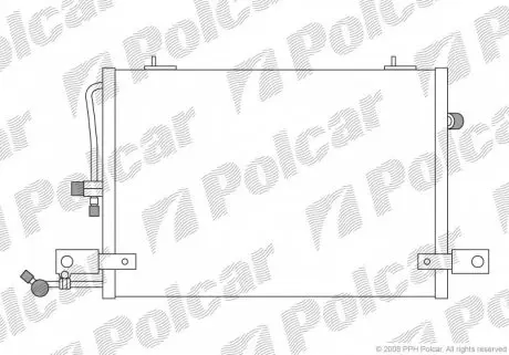 1326K8C1S Радіатори кондиціонера POLCAR підбір по vin на Brocar