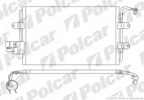 9501K8C1 Радіатор кондиціонера POLCAR підбір по vin на Brocar