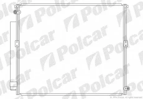 8178K82K Радіатор кондиціонера POLCAR підбір по vin на Brocar