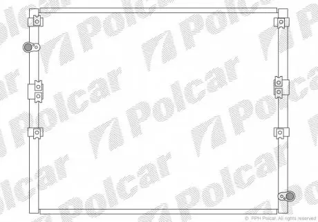 8177K8C1 Радіатор кондиціонера POLCAR підбір по vin на Brocar