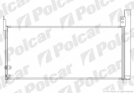 8162K82K Радіатори кондиціонера POLCAR підбір по vin на Brocar