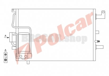 6522K8C1 Радиаторы кондиционера POLCAR підбір по vin на Brocar