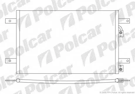9550K8C2 Радиаторы кондиционера POLCAR подбор по vin на Brocar