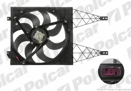 952523W1Q Вентилятор з корпусом / кронштейном POLCAR підбір по vin на Brocar